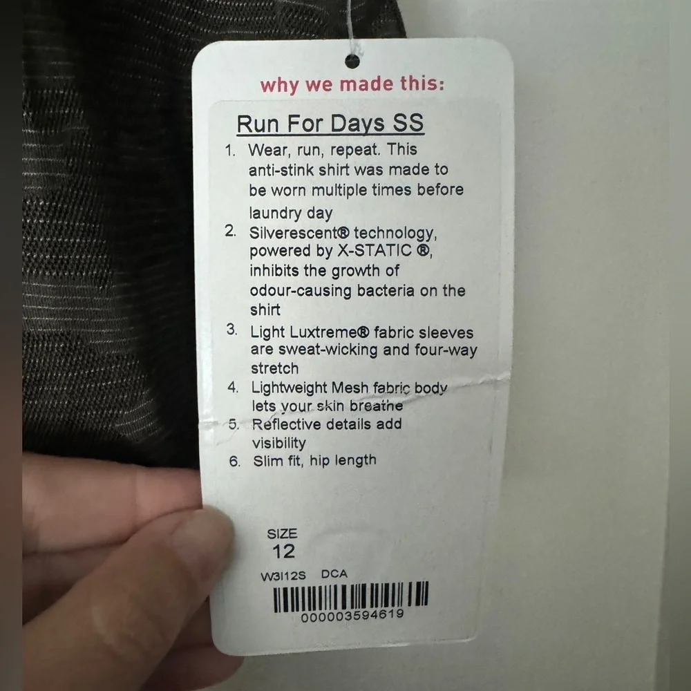 NWT Lululemon Run For Days Short Sleeve in Deep Camo
